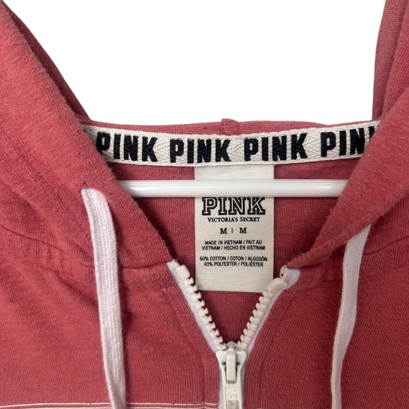 Victorias Secret PINK Love Pink Medium Zip Hoodie Pink - Picture 5 of 5